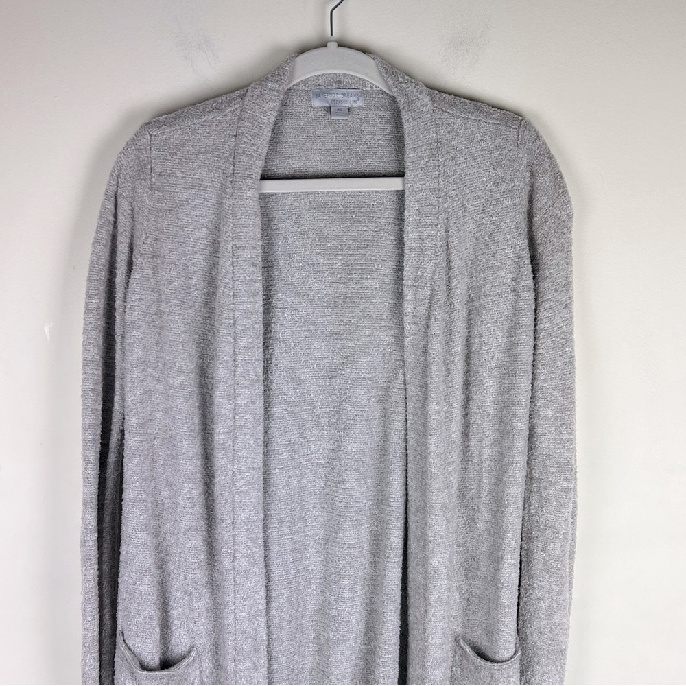 Barefoot Dreams | CozyChic Lite Barefoot Dreams Santa Monica Taupe Cardigan | XS - Picture 6 of 11